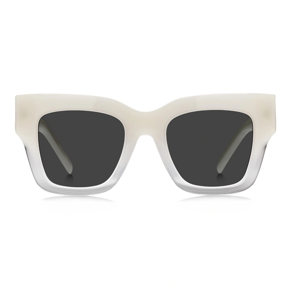 BOSS- Square Shaded Ivory Grey Sunglasses 1386/S - Picture 4 of 10